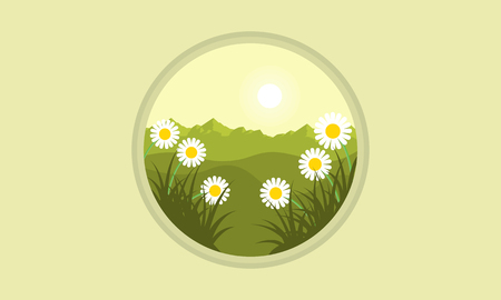 Illustration vector of flower at springのイラスト素材