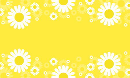 Flower spring yellow backgrounds vectorのイラスト素材