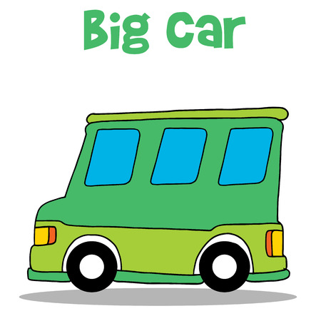 Big car of vector artのイラスト素材
