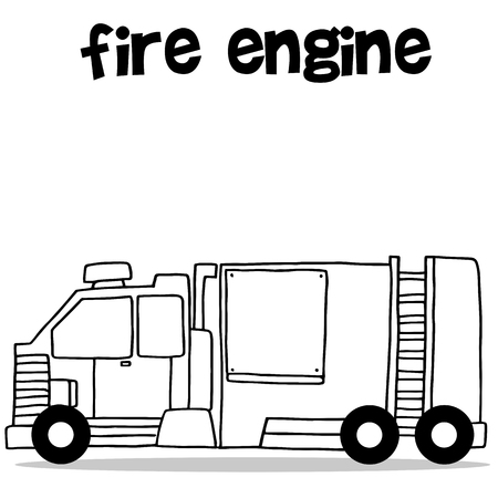 Transport of fire engine vector artのイラスト素材