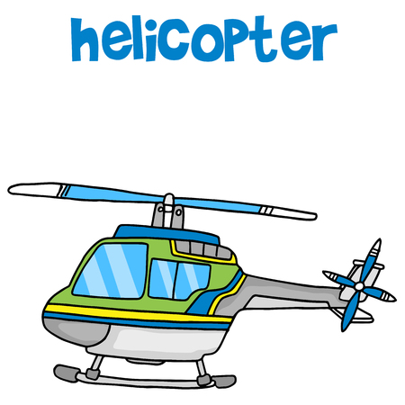 Transport of helicopter cartoon vector collection stockのイラスト素材