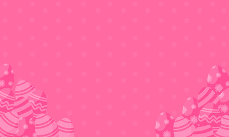 Greeting card of easter with egg collectionのイラスト素材