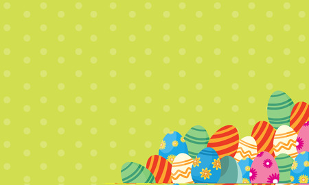 Vector art of easter with egg collectionのイラスト素材