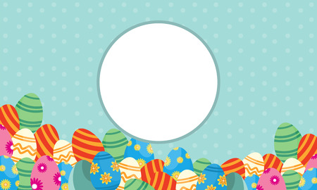 Collection of frame easter themeのイラスト素材