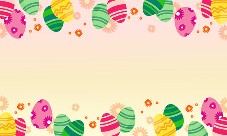 Easter egg greeting card styleのイラスト素材