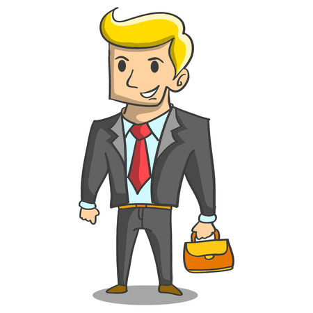 Collection of businessman with bagのイラスト素材