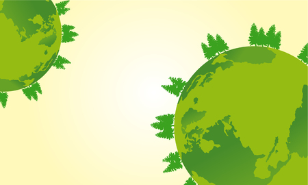 Vector flat earth day designのイラスト素材