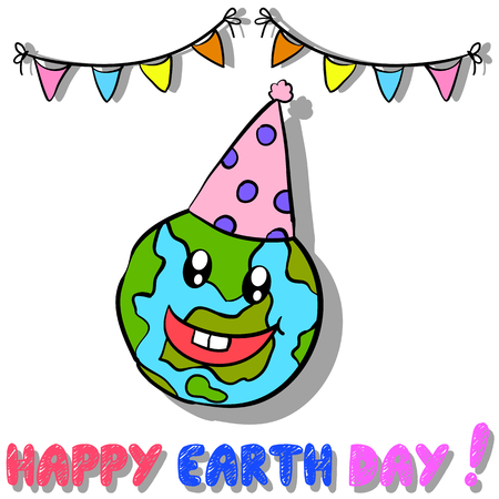 Style Earth Day design collectionのイラスト素材