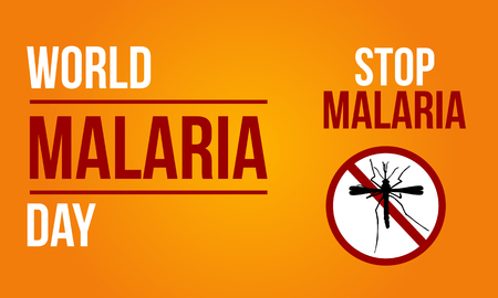 Background For Malaria Day Sign Vector Illustration.のイラスト素材