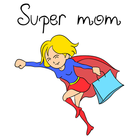 Character super mother collectionのイラスト素材
