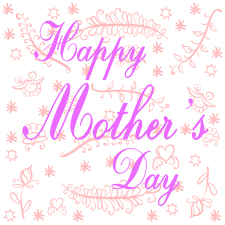 Happy mother day doodle styleのイラスト素材
