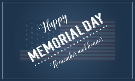 Collection banner memorial day themeのイラスト素材