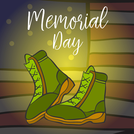 Vector art of memorial day doodles collectionのイラスト素材
