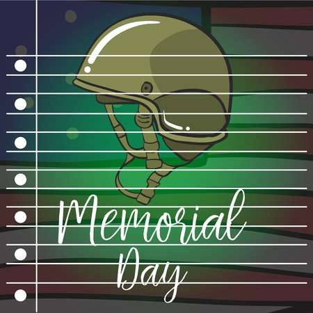 Collection stock of memorial day styleのイラスト素材