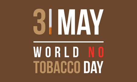 Vector flat world no tobacco day styleのイラスト素材