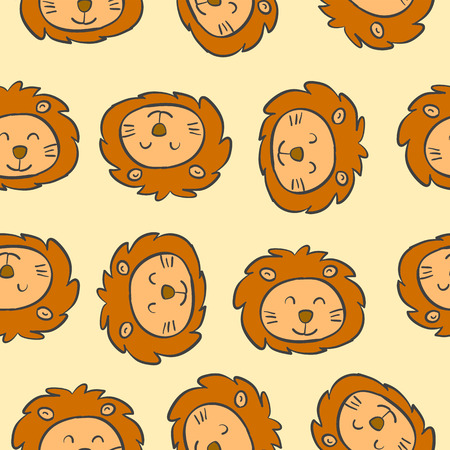 Collection of funny animal doodlesのイラスト素材