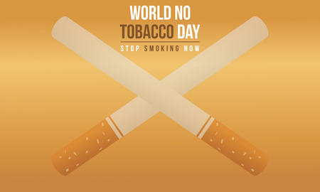 No tobacco day style background collectionのイラスト素材