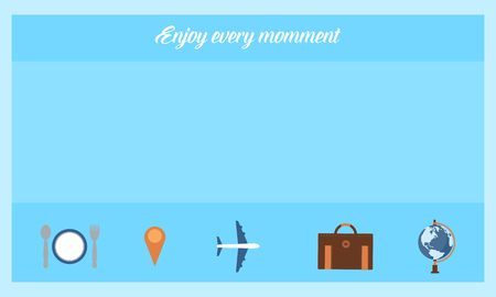 Background of travel and holiday styleのイラスト素材