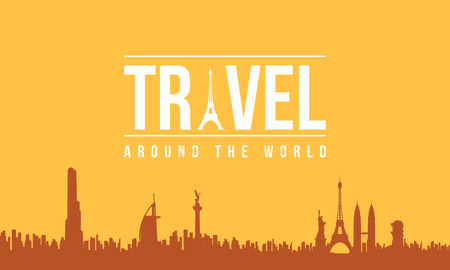 Design graphic travel and holiday background vector artのイラスト素材