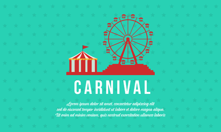 Background carnival funfair and circusのイラスト素材