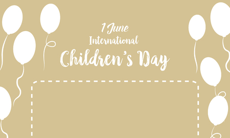 Childrens day background with balloonのイラスト素材