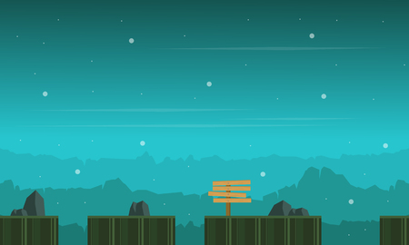 Game background baeuty landscape collectionのイラスト素材