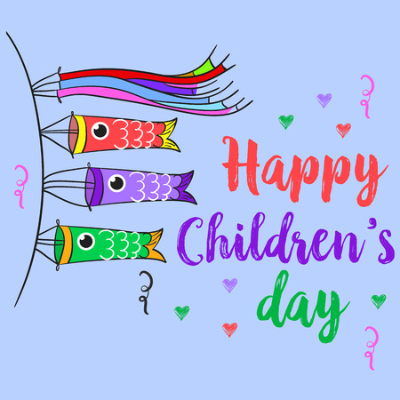 Happy children day theme style collectionのイラスト素材