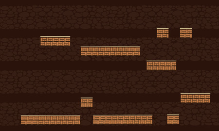 Collection wall style game background vector illustration.のイラスト素材