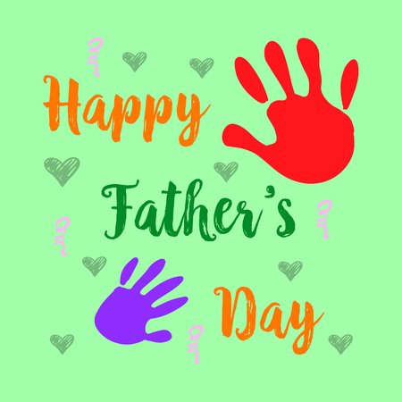 Happy father day cartoon cute styleのイラスト素材