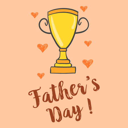 Happy father day greeting cardのイラスト素材