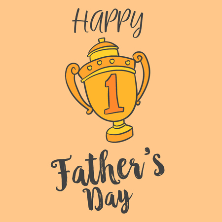 Happy father day style greetingのイラスト素材