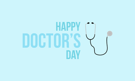 Happy doctor day design card styleのイラスト素材