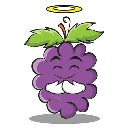 Innocent grape character cartoon collectionのイラスト素材