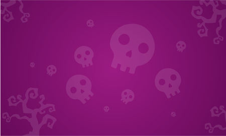 Halloween skull background style collectionのイラスト素材