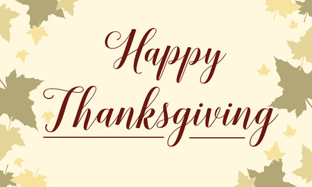 Happy Thanksgiving maple background styleのイラスト素材