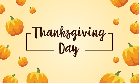 Style background with pumpkin Thanksgiving cardのイラスト素材