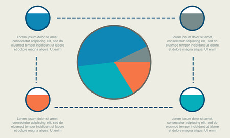 Business Infographic with diagram style collectionのイラスト素材