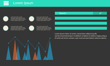 Business Infographic data design and graphicのイラスト素材