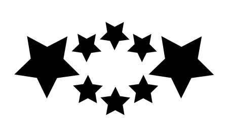 Black star style background vector illustrationのイラスト素材
