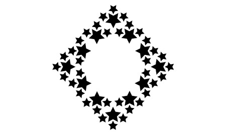 Star background design collection stockのイラスト素材