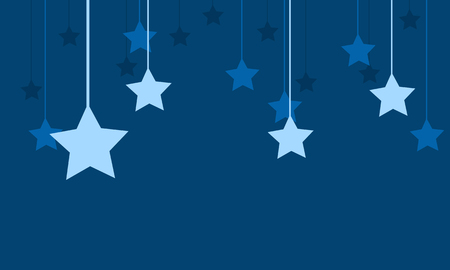 Star style with blue backgroundのイラスト素材