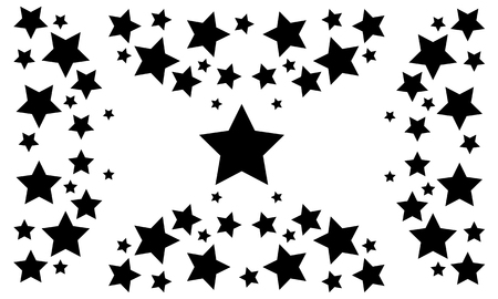 Black star abstract backgroundのイラスト素材