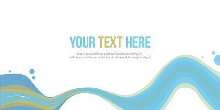 Abstract website header wave style stockのイラスト素材