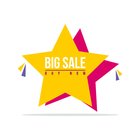 Special offer sale star price labelのイラスト素材