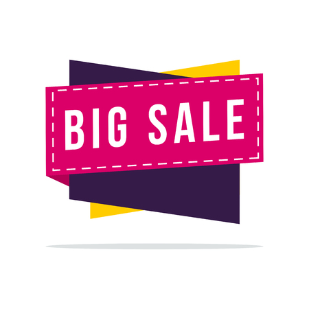 Big sale off discount sticker vector artのイラスト素材