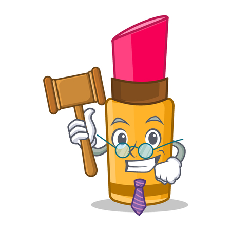 Judge lipstick character cartoon styleのイラスト素材