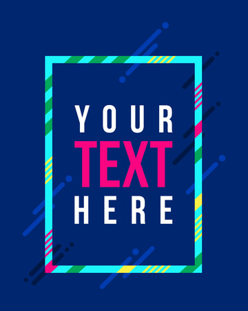 Vector frame Art graphics for hipsters abstract background illustrationのイラスト素材