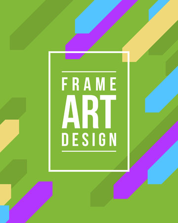 Collection style frame art graphicsのイラスト素材