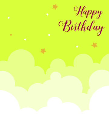 Happy birthday card invitation collection vector illustrationのイラスト素材