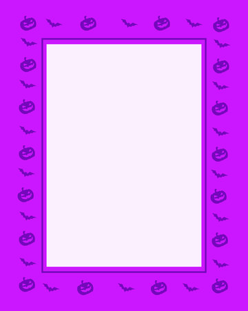 Collection frame Halloween theme style vector illustrationのイラスト素材